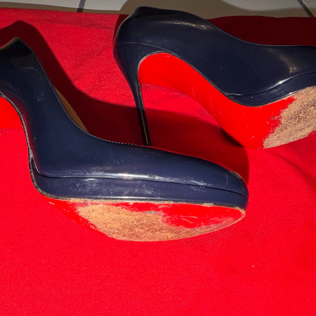 Classic Navy And Red Women's Heels